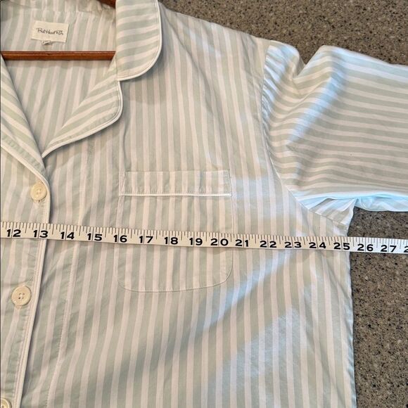 BEDHEAD Mint 3D Stripe Woven Cotton Sateen Pajama Set - Picture 13 of 16